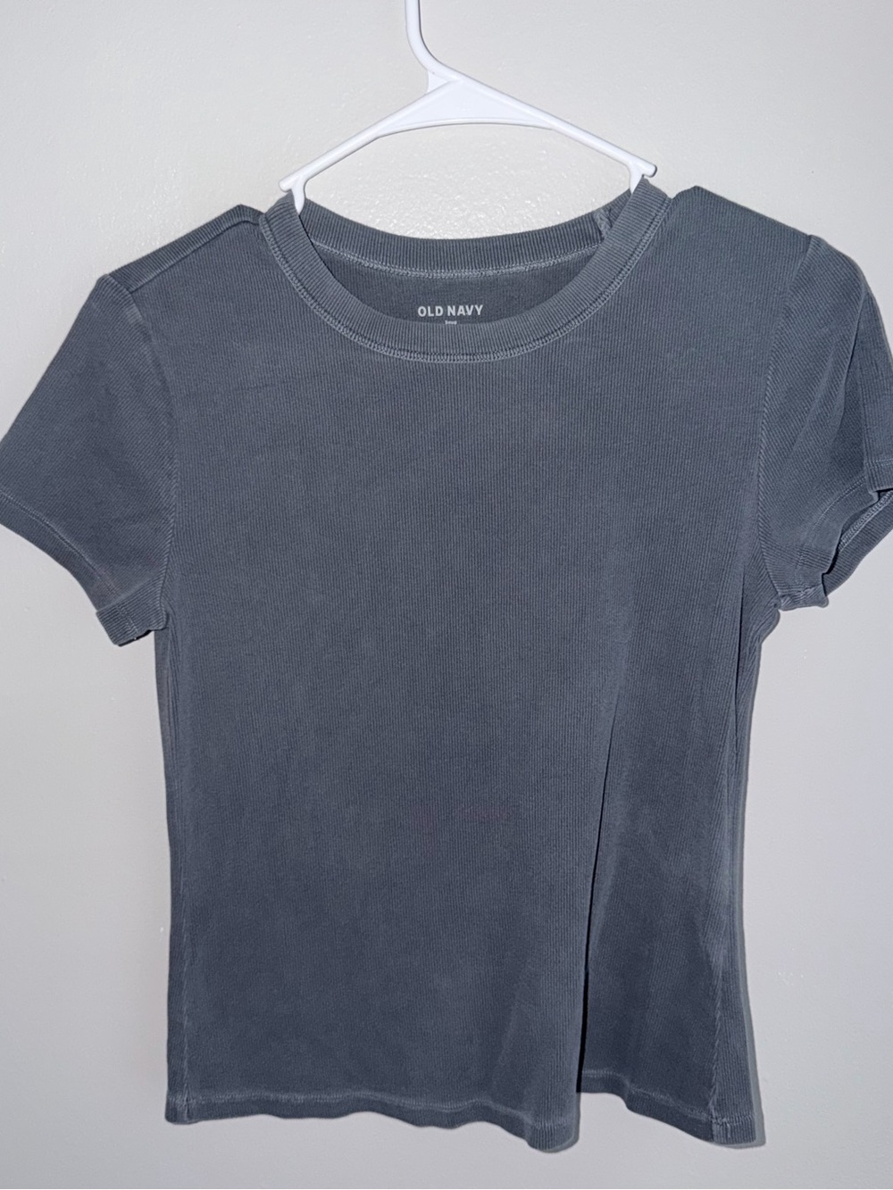 Old Navy Women's Charcoal Short Sleeve Crew Tee